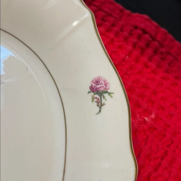 Vintage Platter Victoria Rose Pattern by Syracuse China - Picture 11 of 12